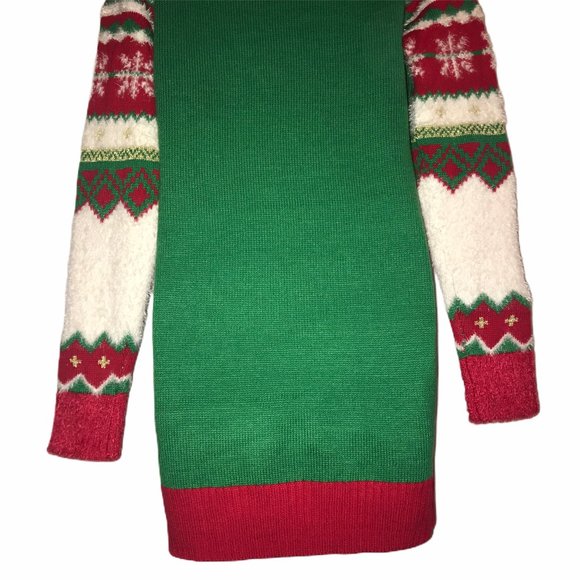 NWT It's Our Time Snowboarding Reindeer Tunic L - Picture 9 of 9